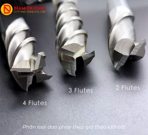 Phân loại dao phay thép gió theo lưỡi cắt
