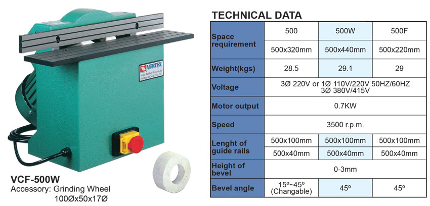 Máy vát mép VCF-500W VERTEX 2