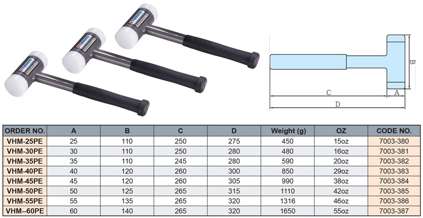 Búa nhựa 2 đầu VERTEX