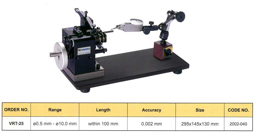 Runout Tester - Thiết bị kiểm tra độ lệch tâm VRT-25 VERTEX