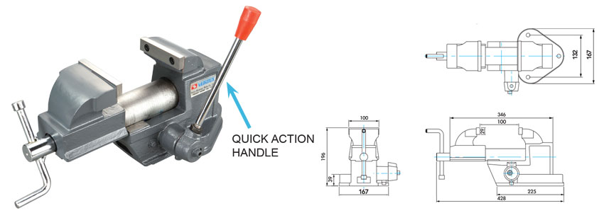 Ê tô nguội kẹp nhanh VQS-40 VERTEX