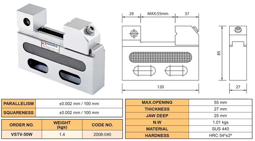 Ê tô máy cắt dây mini VSTV-50W của VERTEX