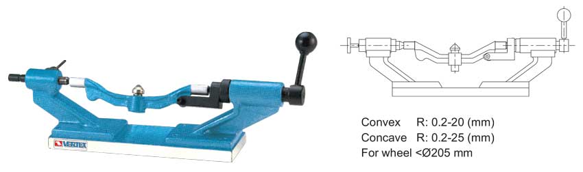 Đồ gá sửa đá mài bán kính V-TDH của VERTEX