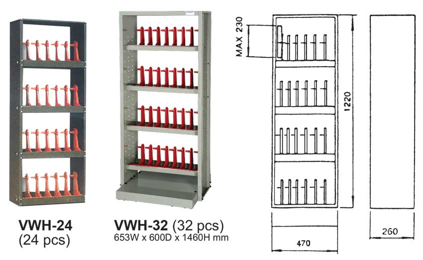 Tủ để đá mài VWH-24, VWH-32 của VERTEX