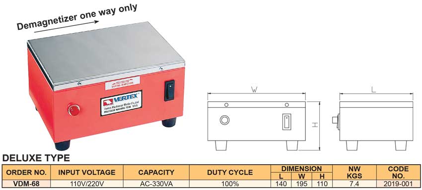 Máy khử từ VDM-68 của VERTEX