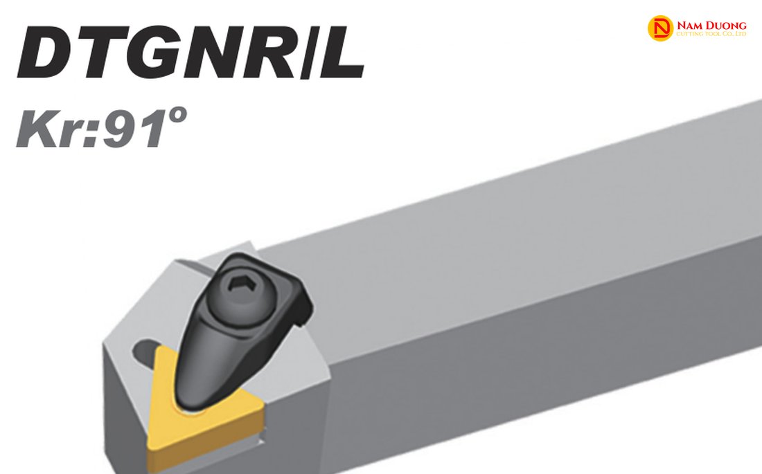 Dao tiện vai DTGNR/L góc tiếp cận 91 độ, kẹp mảnh bằng đòn bẩy